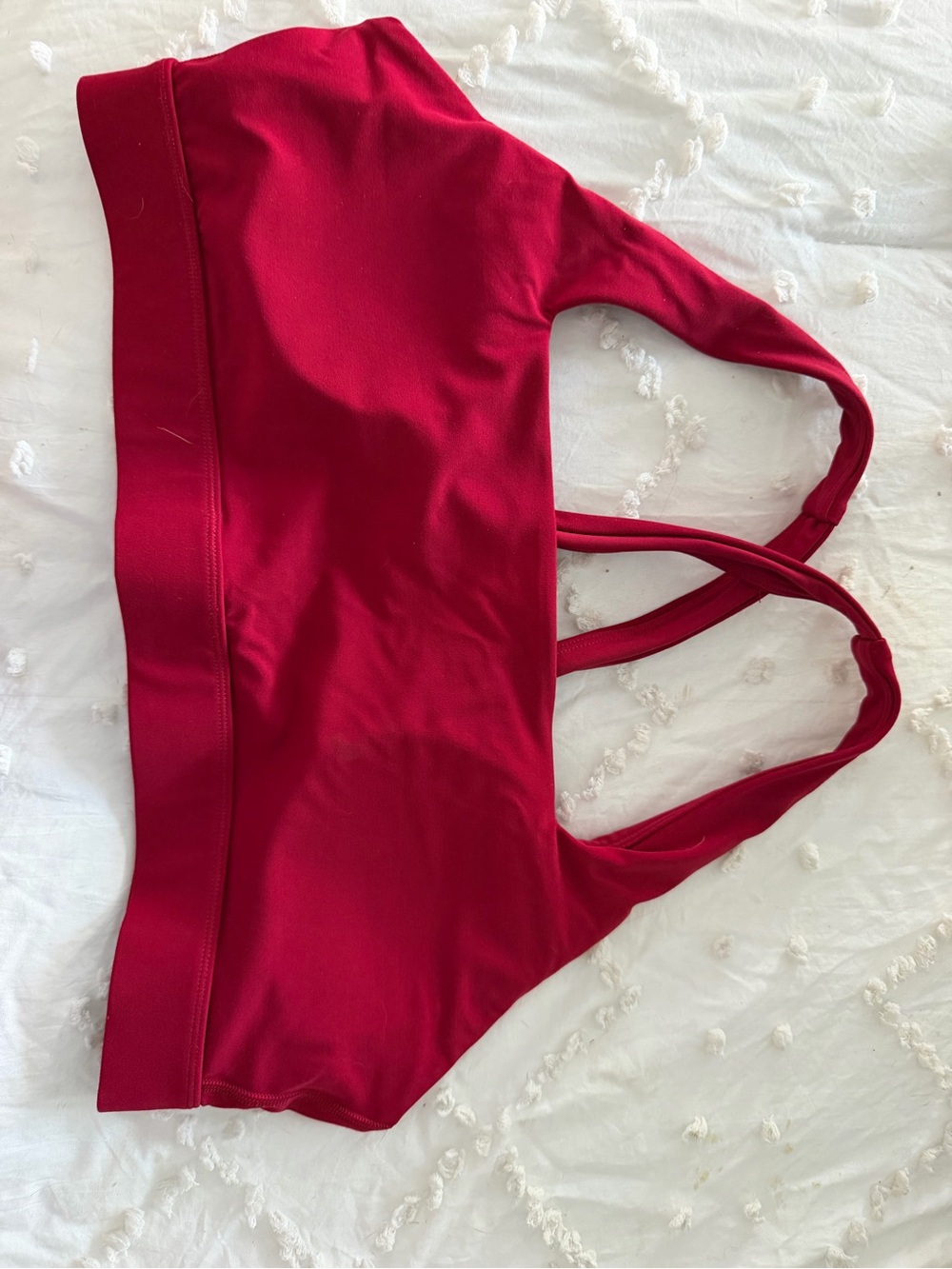 Vuori Wireless Bralette in Deep Red